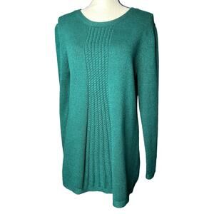 Soft Surroundings Women's Tunic Sweater in Green Size M